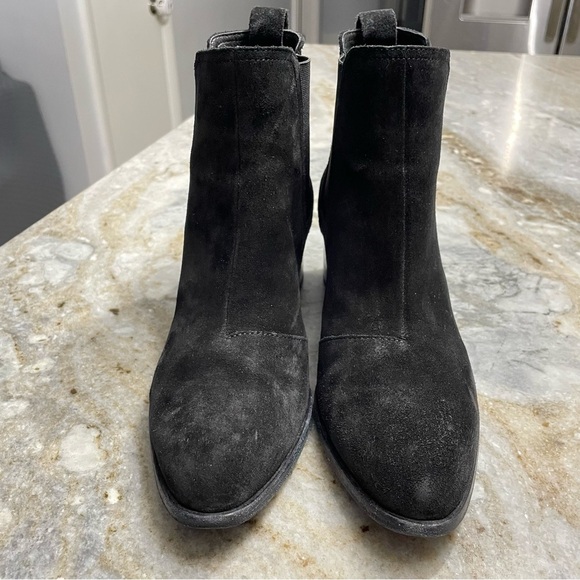 Rag & Bone Black Suede Heeled Chelsea Boots Women’s EU 38 - Picture 10 of 11